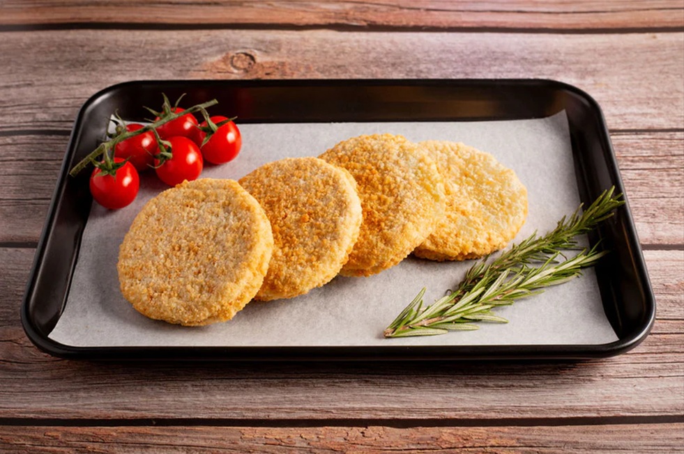 Chicken burger patties